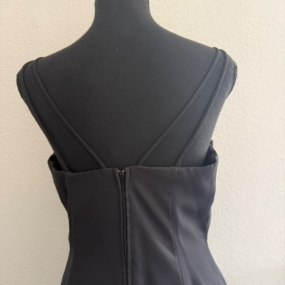 Vintage Dollar Y2K Babydoll Dress S Dark Floral Rose Sequin Dark Romantic Witchy - Picture 4 of 9